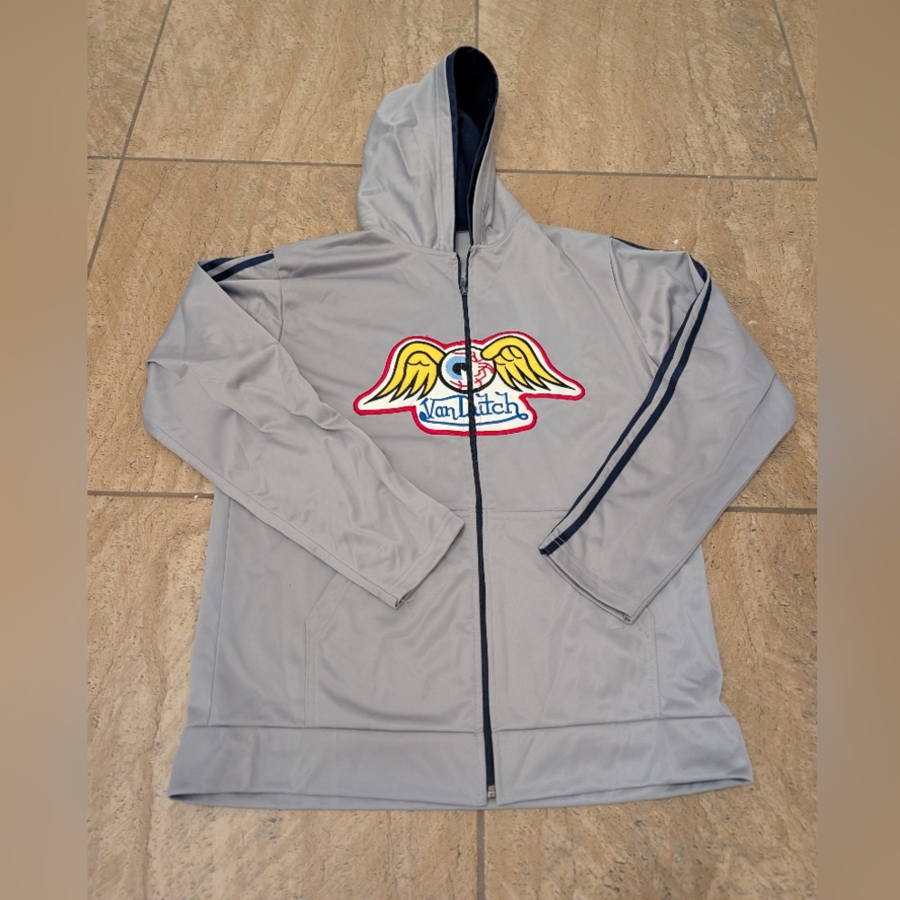 2000s Von Dutch Flying Eyeball Track Jacket SZ  M
